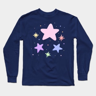 Pastel stars Long Sleeve T-Shirt